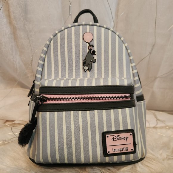*NEW* Loungefly Striped Eeyore Backpack Bag RARE HTF